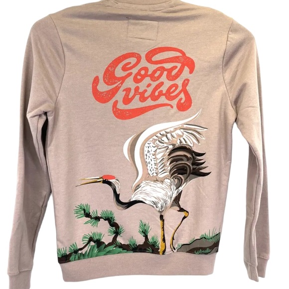 Blind Rooster Sz Small Mauve Asian Influenced Sweatshirt (E22) NWTs - Picture 2 of 5